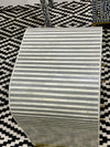 Bone Inlay Bedside Table - Grey Stripe