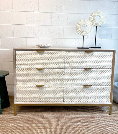 Fish Scale Chest Of 6 Drawers