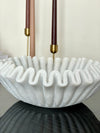 Marble Ripple Fluted Decor Bowl - 30cm