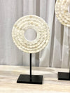 2-Piece Bone Inlay Scallop Decor