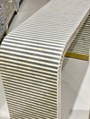 Bone Inlay Curved Console - Grey Stripe