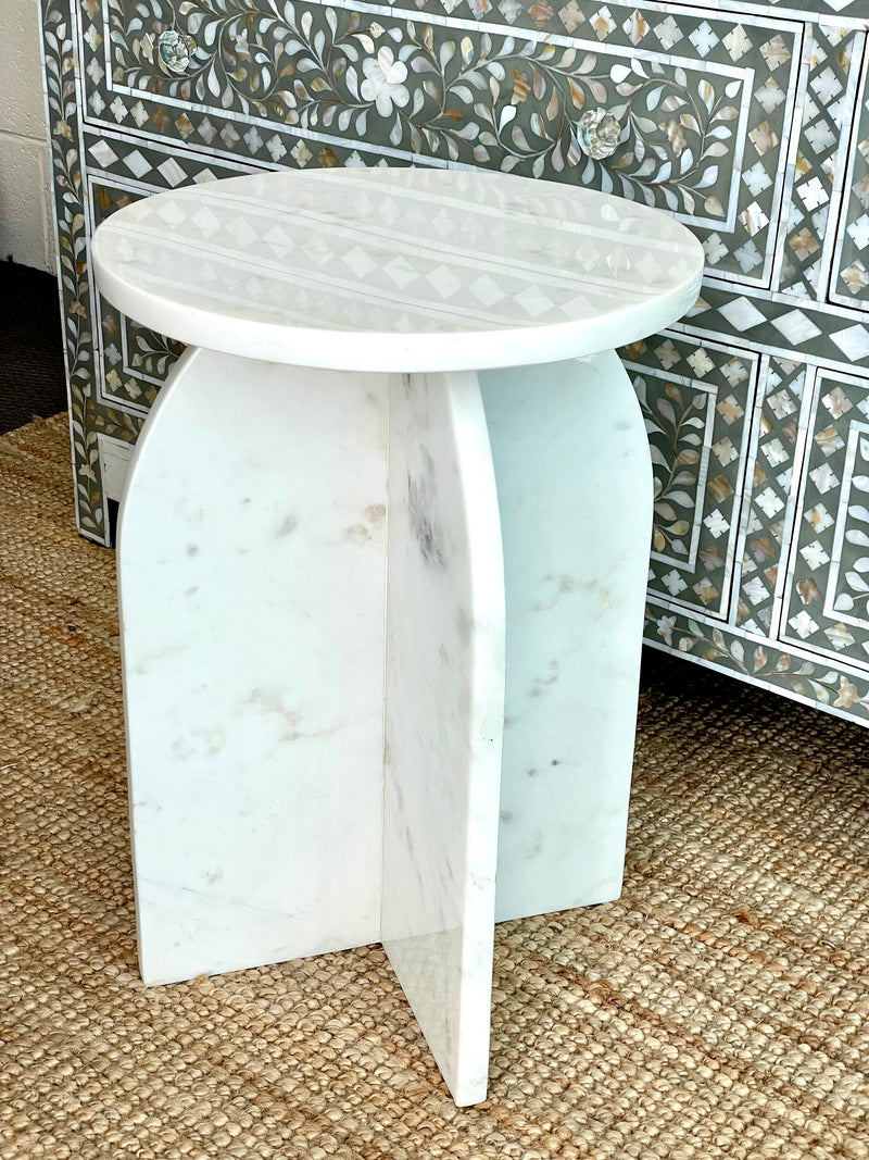 Genuine Marble Side Table