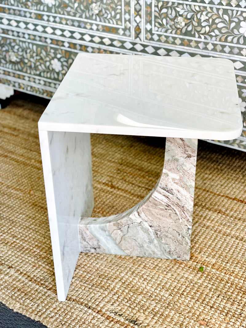 Genuine Marble Side Table