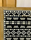 Bone Inlay 2 Door Cabinet - Tribal Pattern