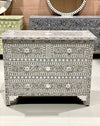 Mother of Pearl 4 Chest of Drawers-  Grey Floral