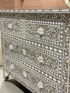 Mother of Pearl 4 Chest of Drawers-  Grey Floral