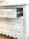 Mother Of Pearl 4 Chest of Drawers - Off White Floral