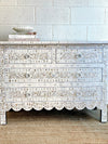 Mother Of Pearl 4 Chest of Drawers - Off White Floral