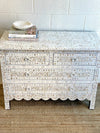 Mother Of Pearl 4 Chest of Drawers - Off White Floral