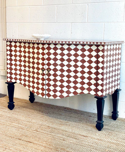 Bone Inlay French Chest - Diamond Pattern