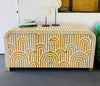 Bone Inlay Boho Curved Sideboard - Almond Arch