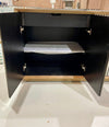 Bone Inlay 4 Doors Sideboard - Black Stripe