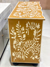 Bone Inlay 3 Drawers French Chest - Almond Floral