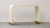 Bone Inlay Waterfall Console Table - White