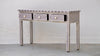 Bone Inlay 3 Drawer Console - Black Geometric