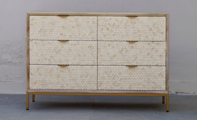 Fish Scale Chest Of 6 Drawers