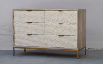 Fish Scale Chest Of 6 Drawers