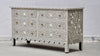 Bone Inlay Chest Of 6 Drawers - Grey Floral