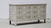 Bone Inlay Chest Of 6 Drawers - Grey Floral