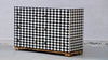 Bone Inlay 6 Drawers Chest - Black Diamond Pattern