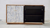 Bone Inlay 4 Doors Sideboard - Dyed Blue Stripe