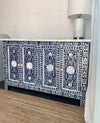 Mother Of Pearl Sideboard - Navy Floral