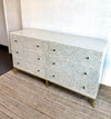 Bone Inlay Sideboard - Grey Geometric