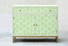 Bone Inlay Cabinet - Sage Green Shell