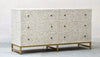 Bone Inlay Sideboard - Grey Geometric