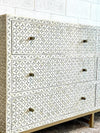 Bone Inlay Sideboard - Grey Geometric