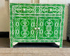 Bone Inlay Cabinet - Green Leaf