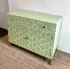 Bone Inlay Cabinet - Sage Green Shell