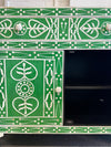 Bone Inlay Cabinet - Green Leaf