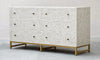 Bone Inlay Sideboard - Grey Geometric