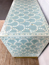 Bone Inlay Cabinet - Soft Blue Shell