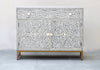 Bone Inlay Sideboard - Grey Scroll Vine