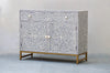 Bone Inlay Sideboard - Grey Scroll Vine