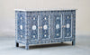 Mother Of Pearl Sideboard - Navy Floral