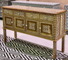 Teak Wood/Mother Of Pearl Sideboard