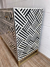 BONE INLAY 3 DRAWERS - BLACK OPTICAL