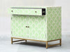 Bone Inlay Cabinet - Sage Green Shell