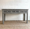 Bone Inlay 3 Drawer Console - Black Fishscale