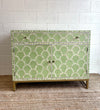 Bone Inlay Cabinet - Sage Green Shell