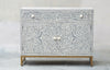 Bone Inlay Sideboard - Grey Scroll Vine