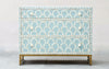 Bone Inlay Cabinet - Soft Blue Shell